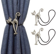 Decorazioni per tende - set di 2 - oro/bronzo/argento - 40 cm