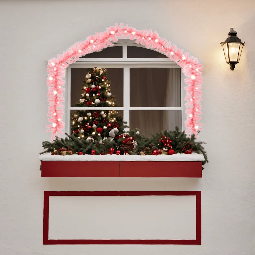Ghirlanda Natalizia con Luci a LED 10 m Rosa 329199