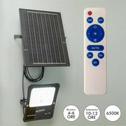 Trade Shop - Faro Con Pannello Solare Ip65 E Sensore Crepuscolare Proiettore 50 100 200 300w -  50 Watt