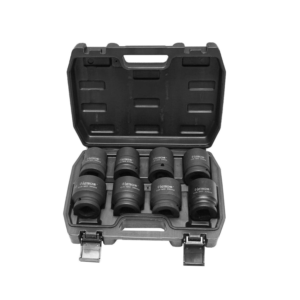 Set Bussole a Impatto 3/4" 8 pezzi 26-38mm Hoteche