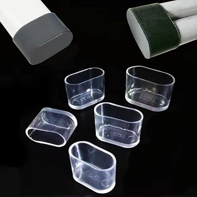 PUNTALE PER TUBO OVALE 40x20 mm - 100 pezzi