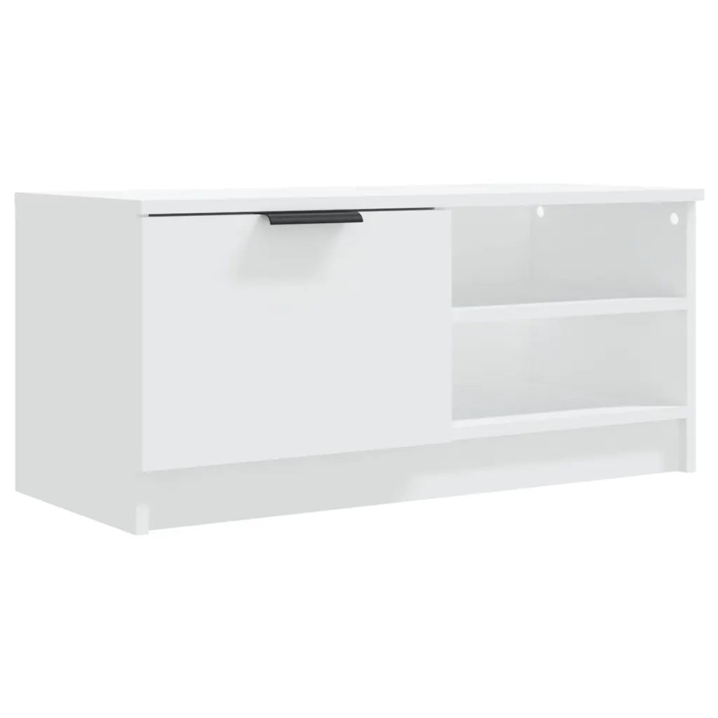 Mobili Porta TV 2 pz | Armadietto TV | Mobile Porta TV Bianchi 80x35x36,5 cm in Legno Multistrato