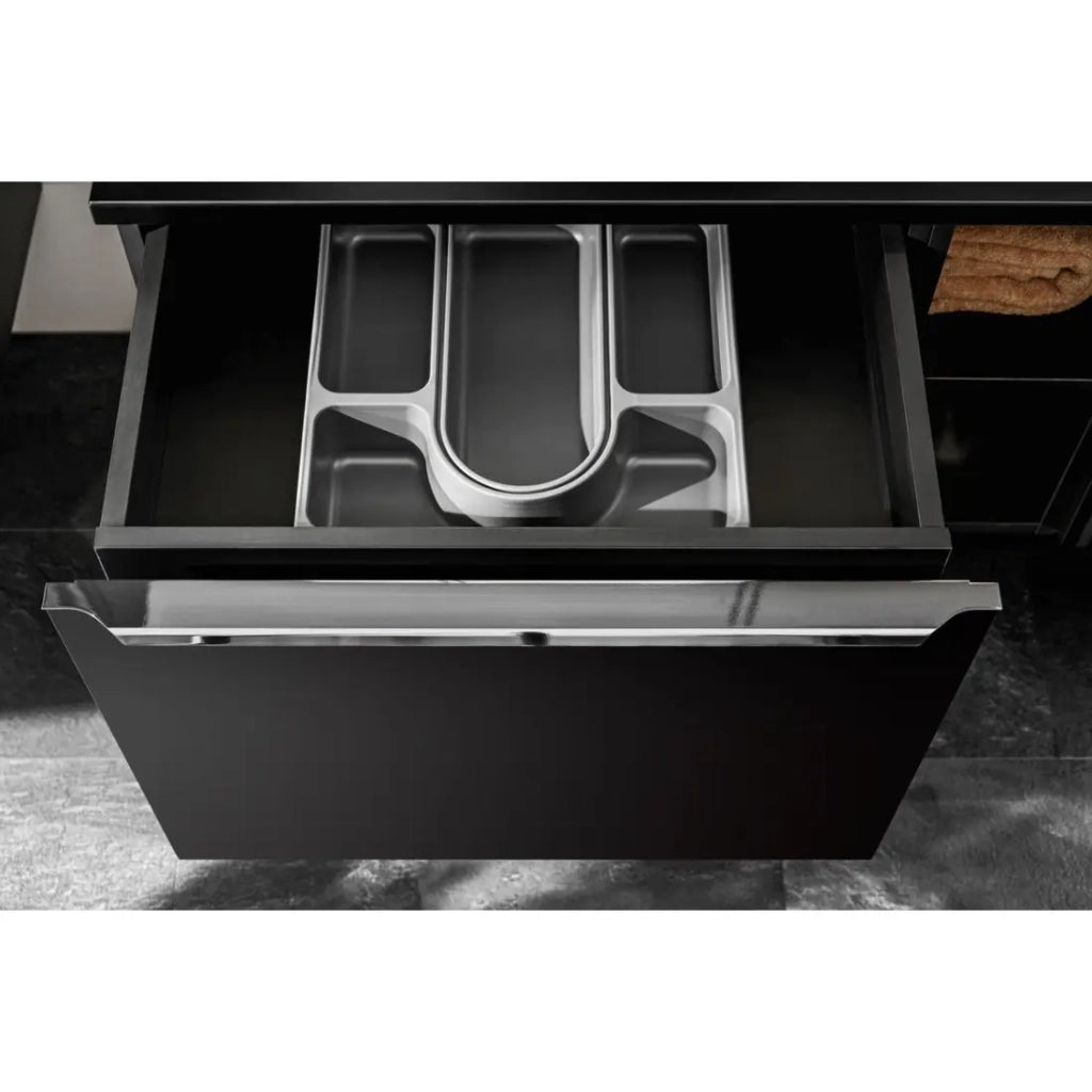 Mobile sottolavabo VANTA 60 cm nero – Modulo sospeso con 2 cassetti