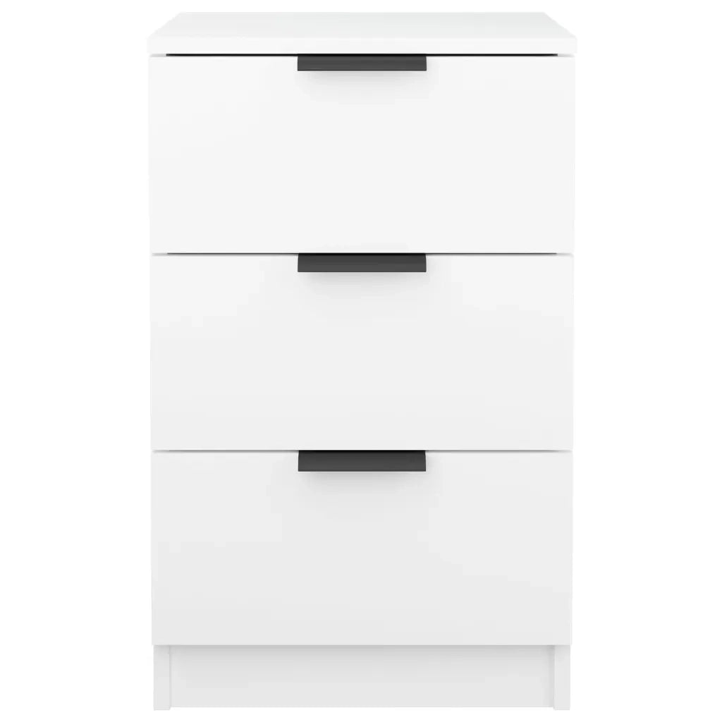 Comodino-Tavolino da notte Bianco 40x36x65 cm
