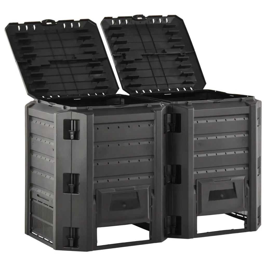 Compostiera da Giardino Nera 800 L CFW3763585