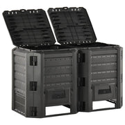 Compostiera da Giardino Nera 800 L CFW3763585