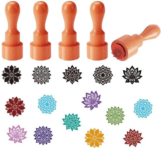 Imposti Mini in Legno - Set di Impostazioni Uniche - per Scrapbooking e Planner - Decorativi
