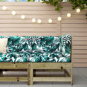Divano Angolare con Cuscini-Sofa con Cuscini in Legno Impregnato di Pino 239970