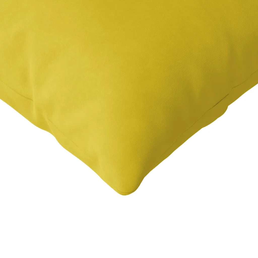 Cuscini da Divano 2 pz | Cuscini per sedie Giallo 120 x 40 cm Tessuto in Cords
