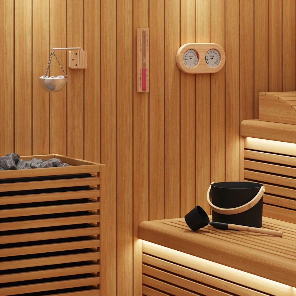 Set di Accessori per Sauna 5 pz Nero CFW8667600