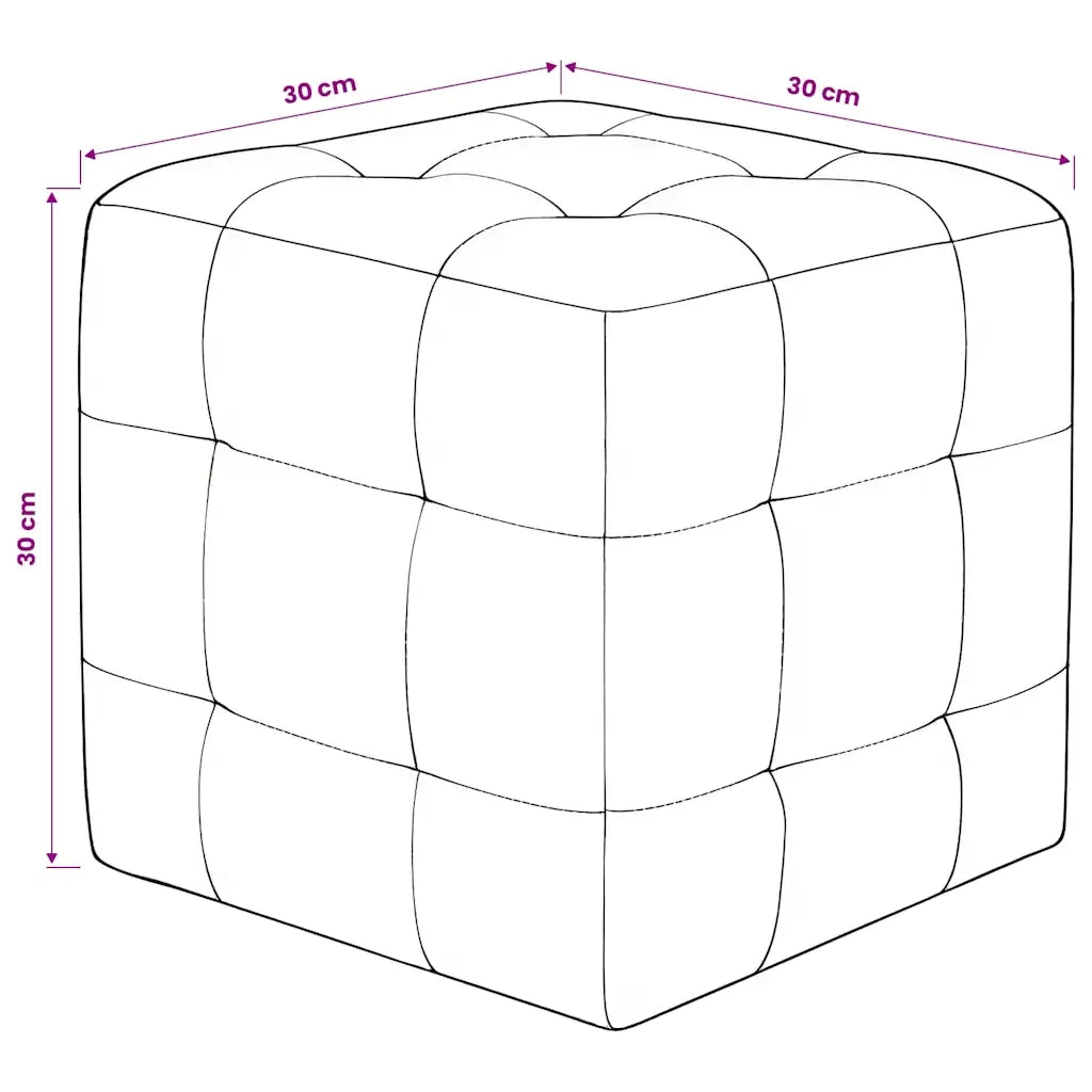 Sgabelli a Cubo Bianchi 60739