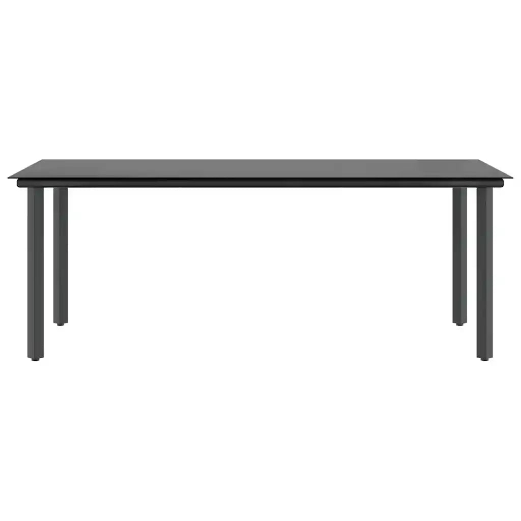 Set da Pranzo da Giardino 9 pz con Cuscini Polyrattan Vetro 3334575