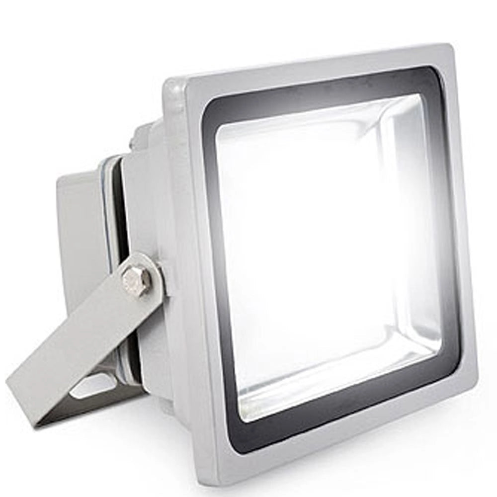 Trade Shop - Faro Faretto A Led Ultra Slim A Luce Calda Fredda Rgb Da Per Esterno Ip65 220v - -bianco Freddo-80 Watt -slim    -