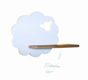 Applique Candellux Sheep bianca/legno LED 4W 4000K