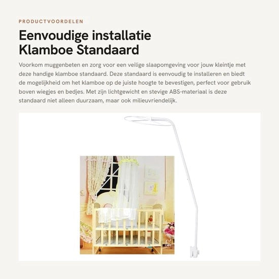 Installazione Klamboe Standaard - Verstelbare e Leggera - Solida e Duratura - Adatta per Letti da Soggiorno - Anti-Zanzare Opl...