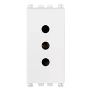 Presa elettrica da incasso vimar arkè sicury 2p+t 10a 250v *** colore bianco, confezione 1