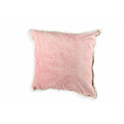 CUSCINO ARREDO CON FRANGE 65X65 CM IN COTONE E POLIESTERE