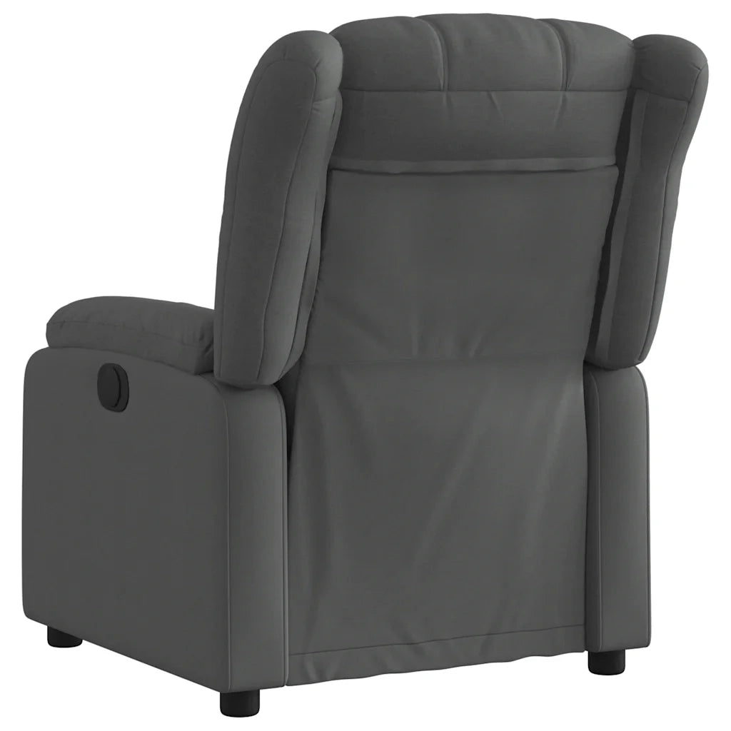 Poltrona Reclinabile in Tessuto Grigio Scuro 373575