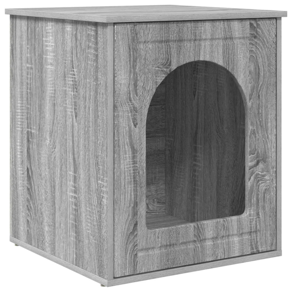 Casa per Gatti Grigio Sonoma 53 x 52 x 62 cm Legno multistrato 8000713