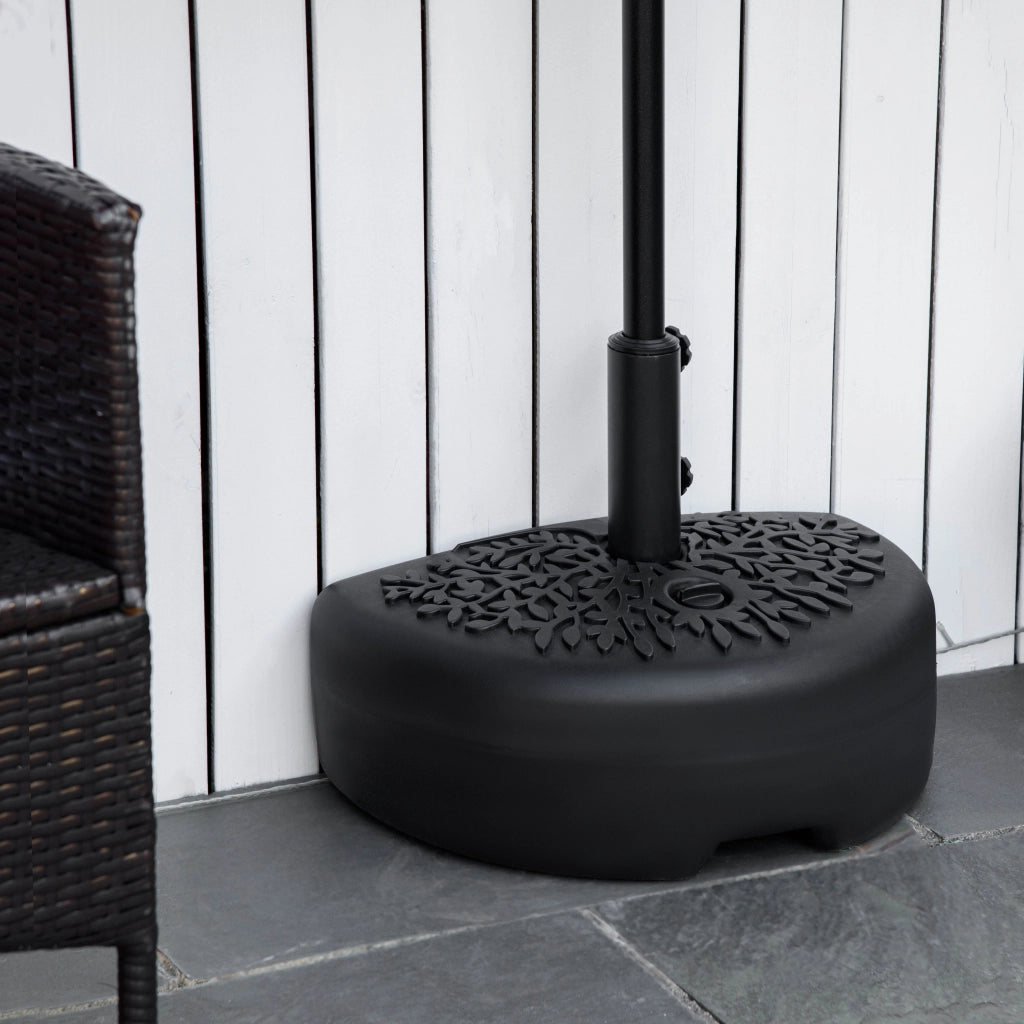 Supporto per Ombrellone Semicircolare ¨C Minimal ¨C Nero