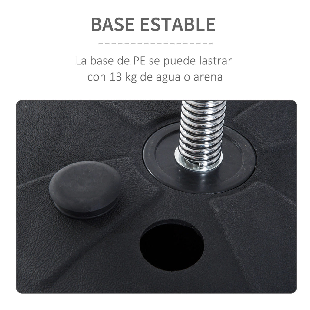 Sacco da Boxe Regolabile in Altezza con Base e Guanti ¨C Minimal ¨C Rosso e Nero 126-144 cm