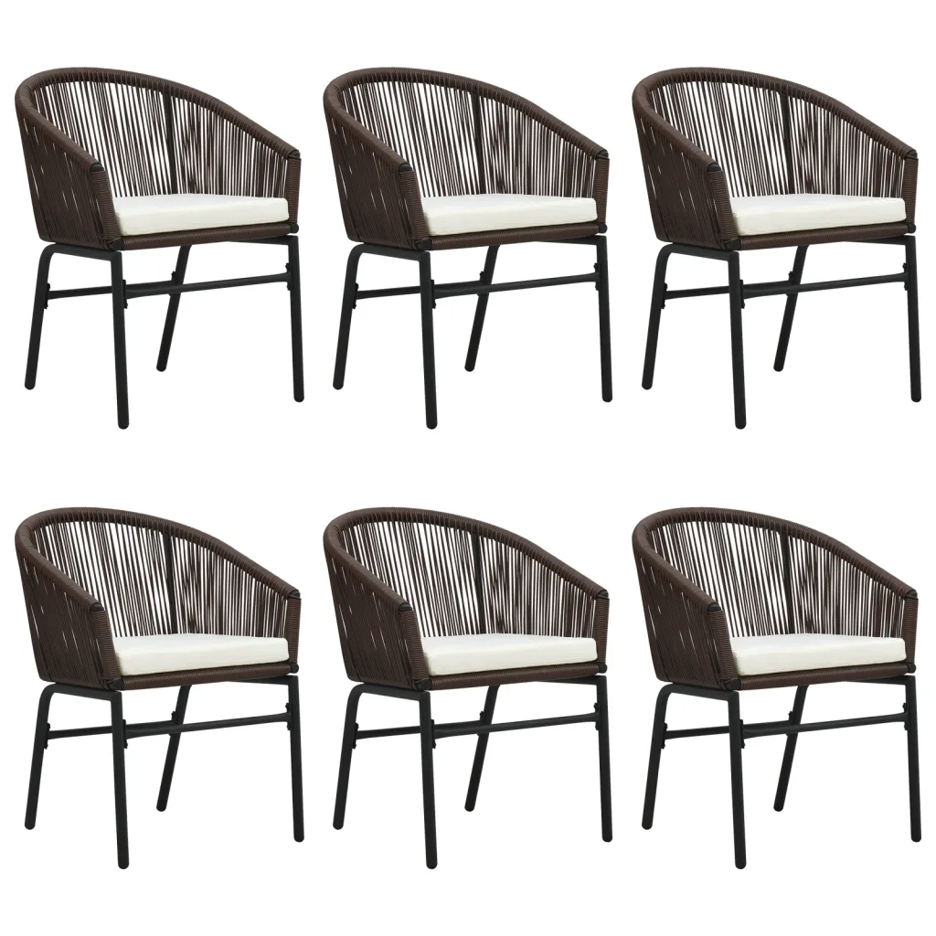 Set da Pranzo da Giardino 7 pz Marrone 3099249