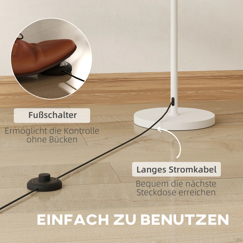 Lampada da terra stile retr¨° ¨C zephmum ¨C bianco