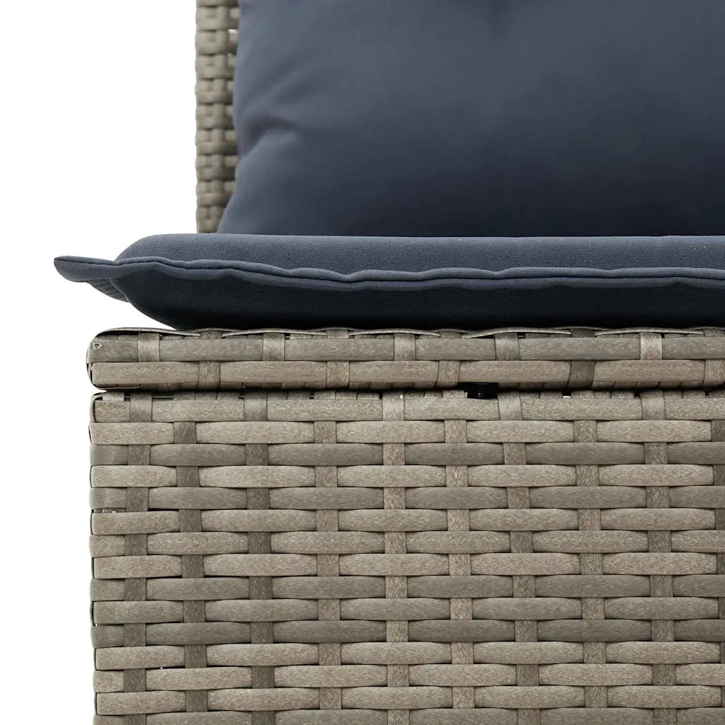 Set Divano da Giardino 6 pz Grigio polyrattan 3359937
