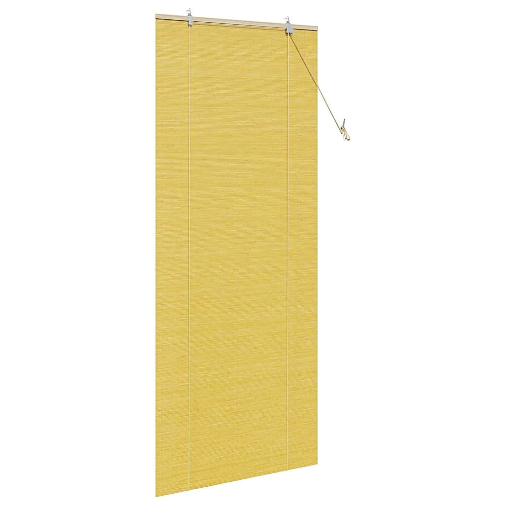 Tenda a rullo con tende Giallo 80 x 220 cm Bambù 42006865