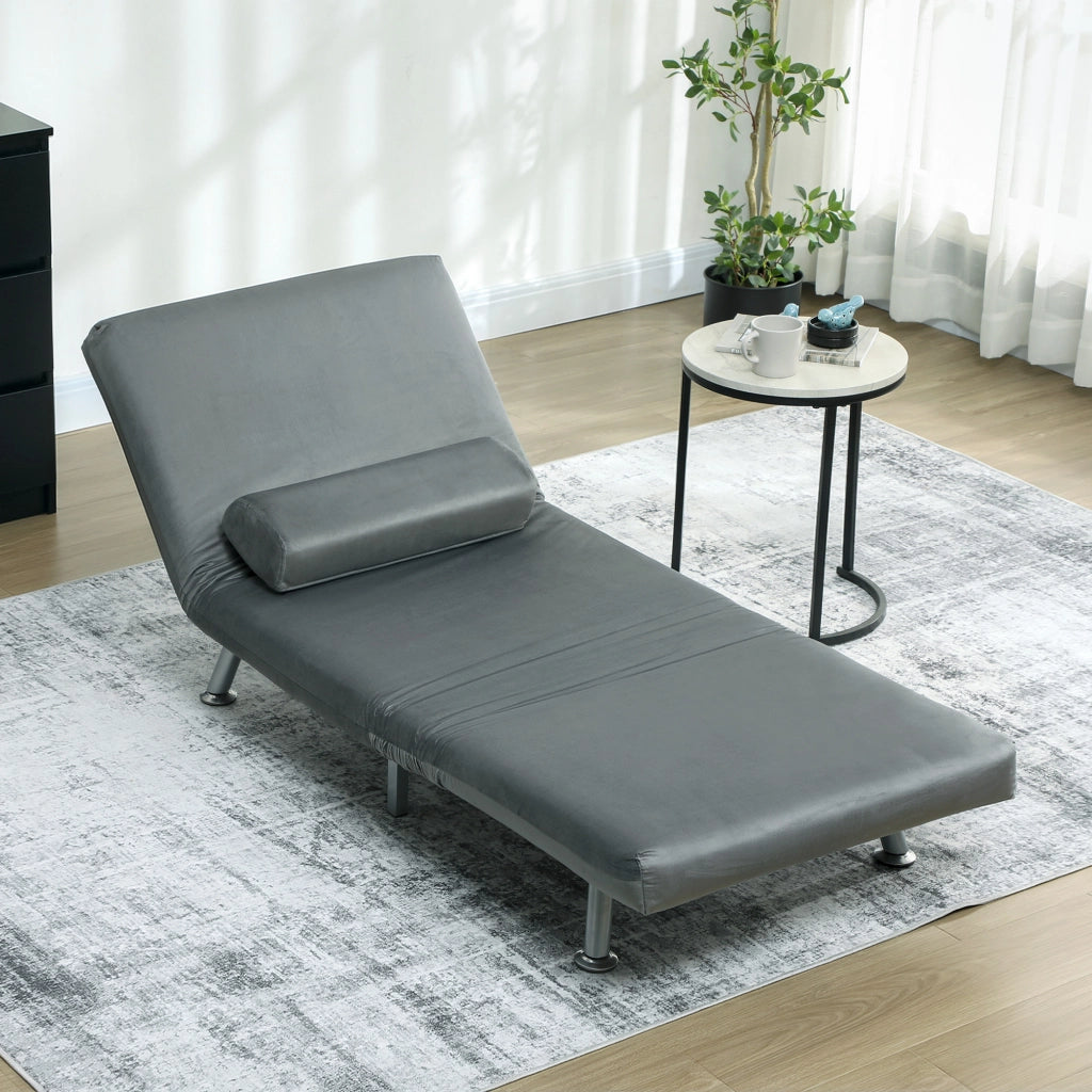 Poltrona Letto Klappbar ¨C Minimal ¨C Grigio 75x70x75 cm
