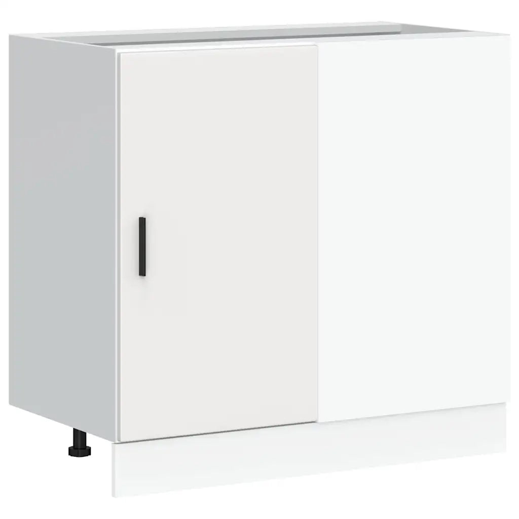 Mobile Base Lavello “Lyon” Bianco in Legno Multistrato 854289
