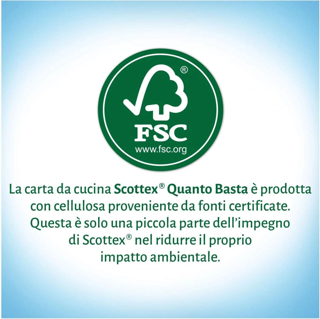 SET 2 PZ CARTA CUCINA SCOTTEX 3PZ QUANTO BASTA