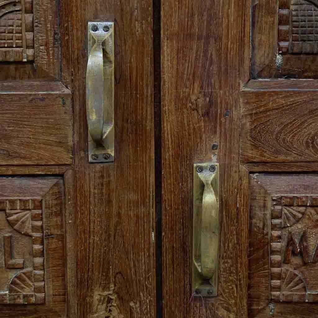 Porta in legno marrone 152x19x218h cm