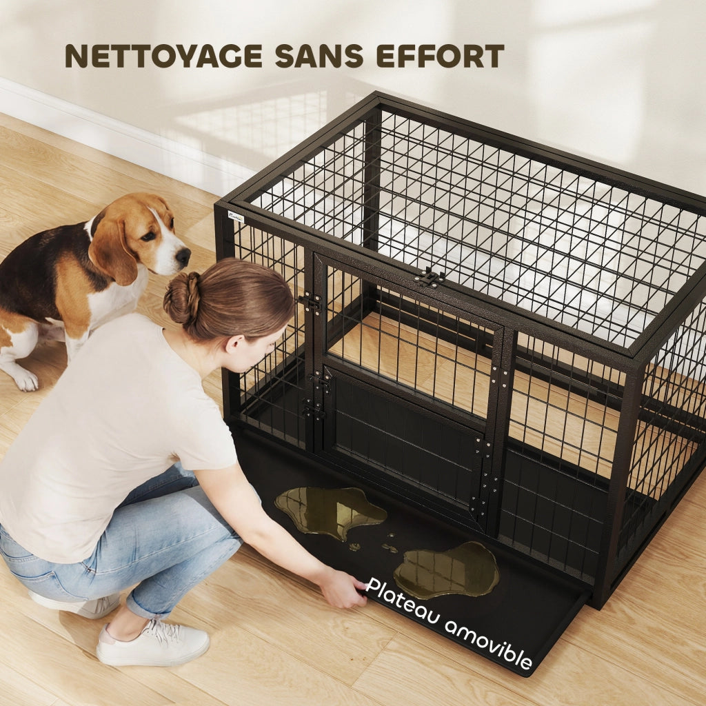 Cuccia per Cani Interna ¨C Minimal ¨C Nero 94x60x64 cm