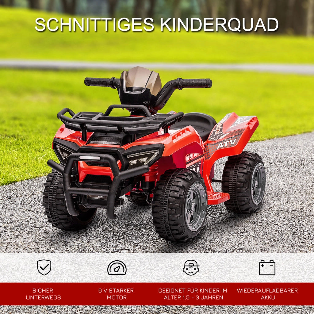 Quad Elettrico per Bambini 6V ¨C Minimal ¨C Rosso
