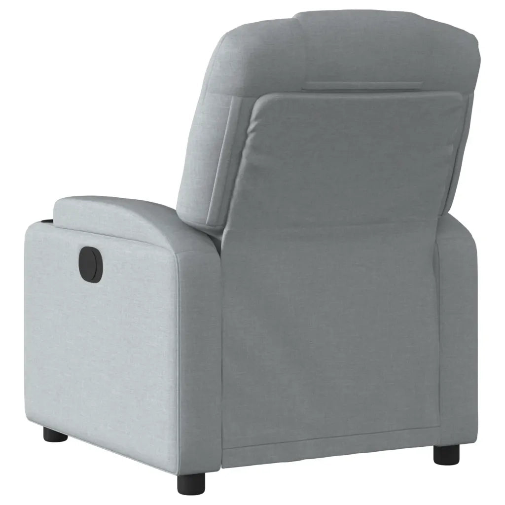 Poltrona reclinabile in tessuto grigio chiaro 3205508