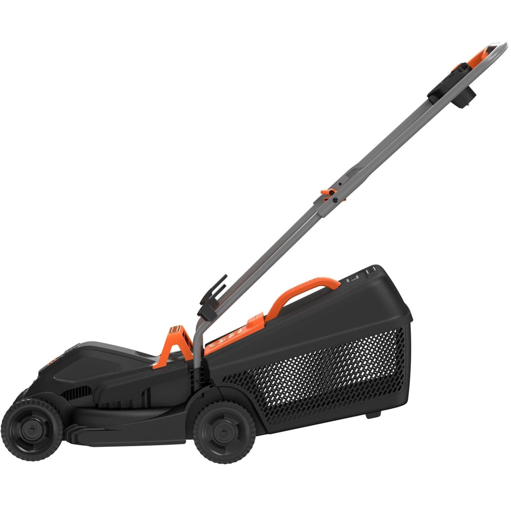 Black and Decker BEMW351-QS Tagliaerba Elettrico a Spinta 1000W Taglio 32 cm 3 Altezze 20-60 mm Cesto 35 L 200 m² colore Nero
