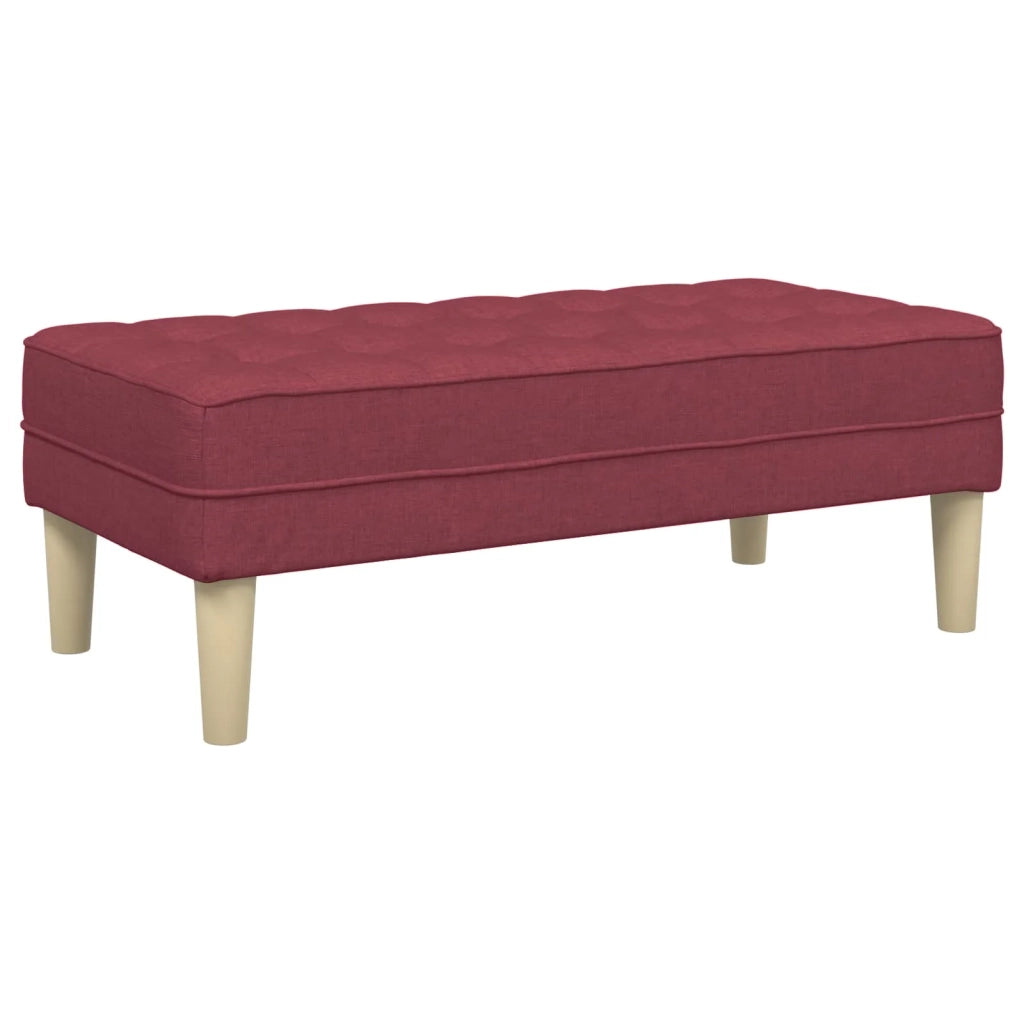 Set di divani 2 pz Rosso Vino Poliestere 3329255