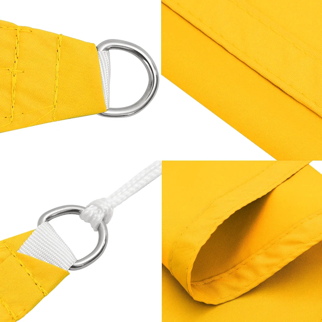Parasole a vela | Telo Ombra | Vela da ombra Oxford Triangolare 4,5x4,5x4,5 m Giallo