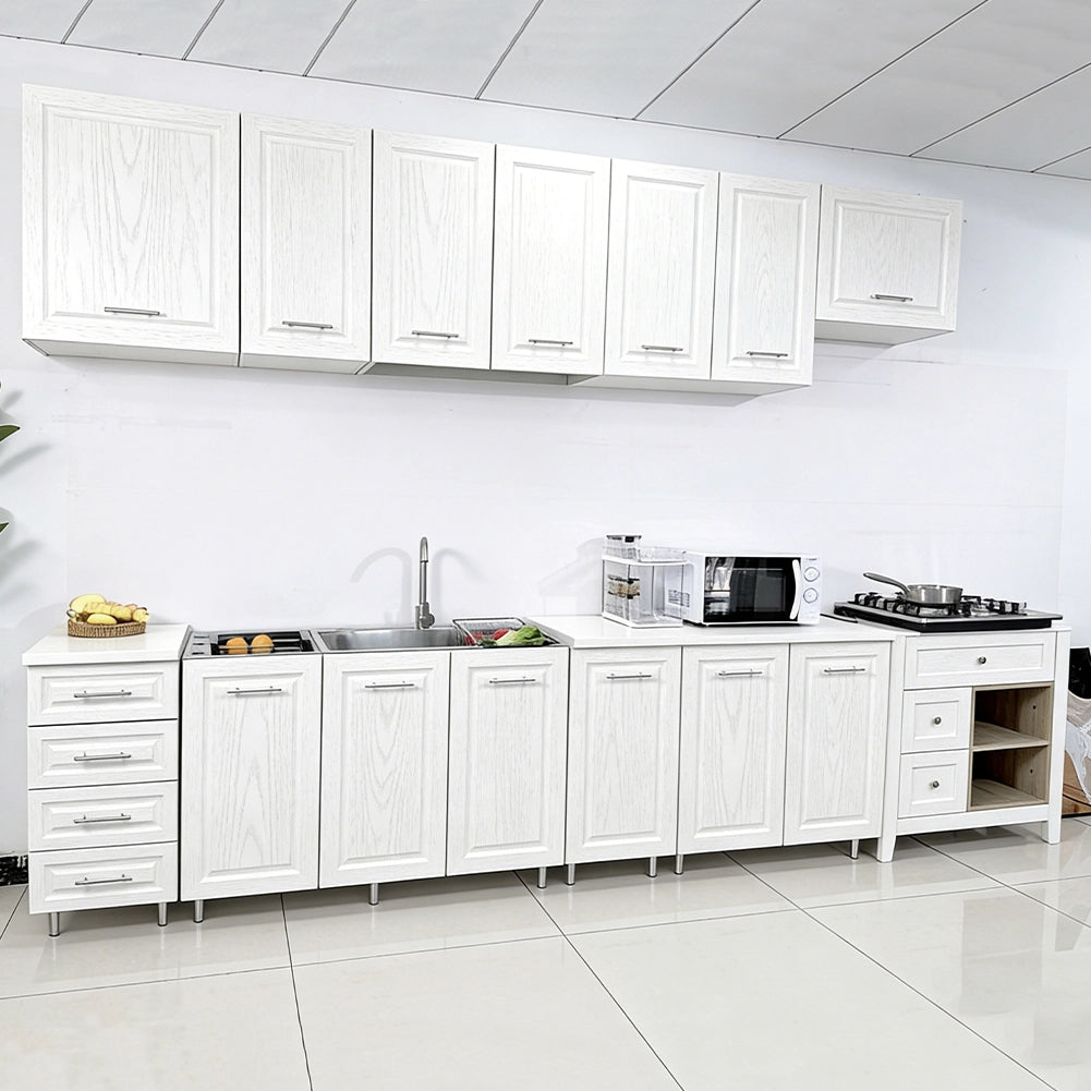 Pensile Cucina Scolapiatti con Raccogli Gocce Mobile Boiserie Bianco Frassianto