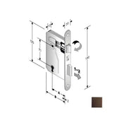 Serratura Patent Mm 8X70 E50 Bt Bronzata Gb