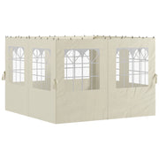 Pergola 3x3 m con Finestre e Tende Regolabili ¨C Minimal ¨C Beige