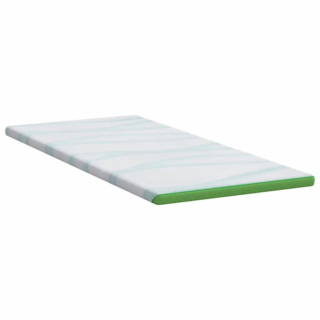 Topper per materasso-Materassino Bianco e Verde 90 x 200 cm 312280