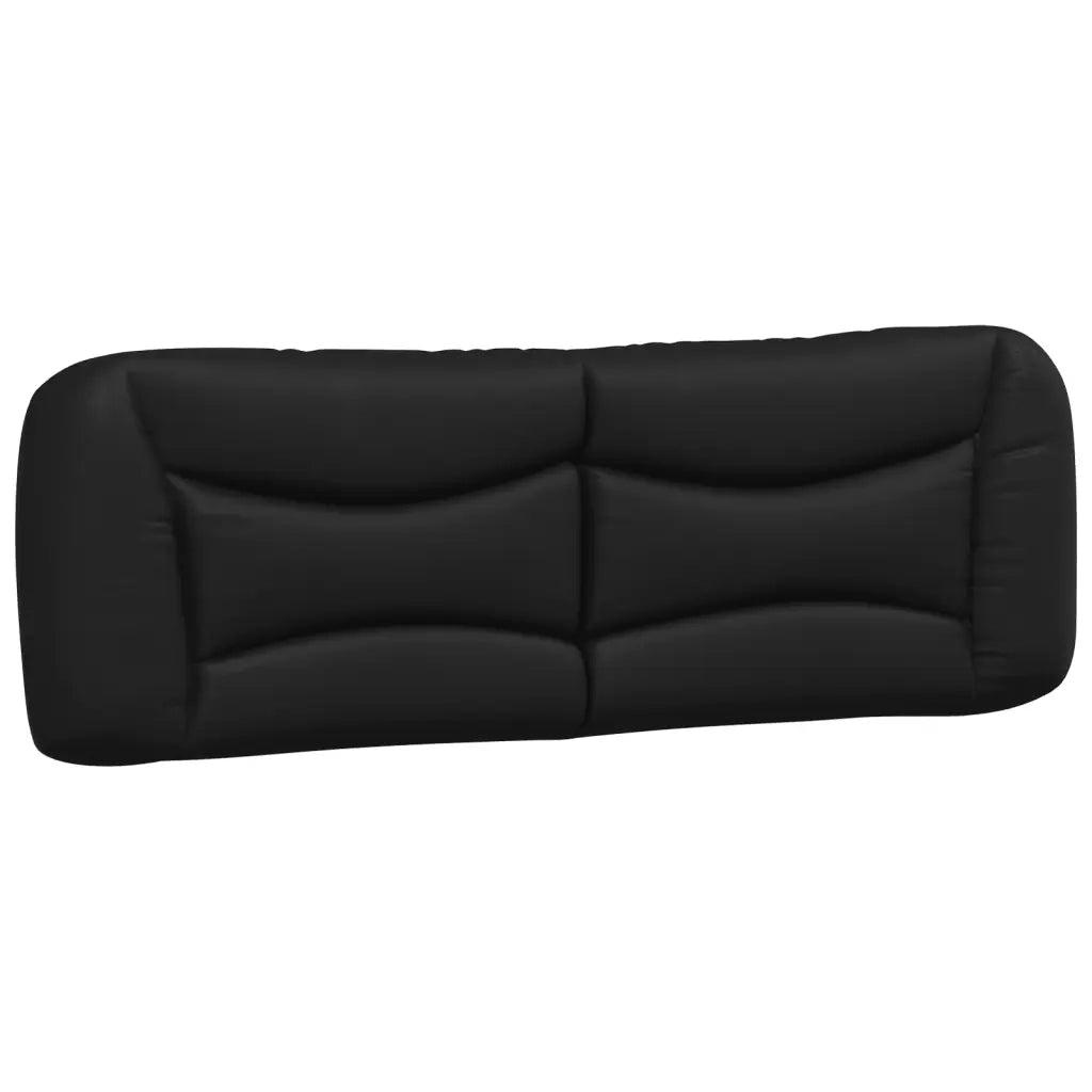 Letto con Materasso Hvar Nero e Bianco 160x200cm Similpelle