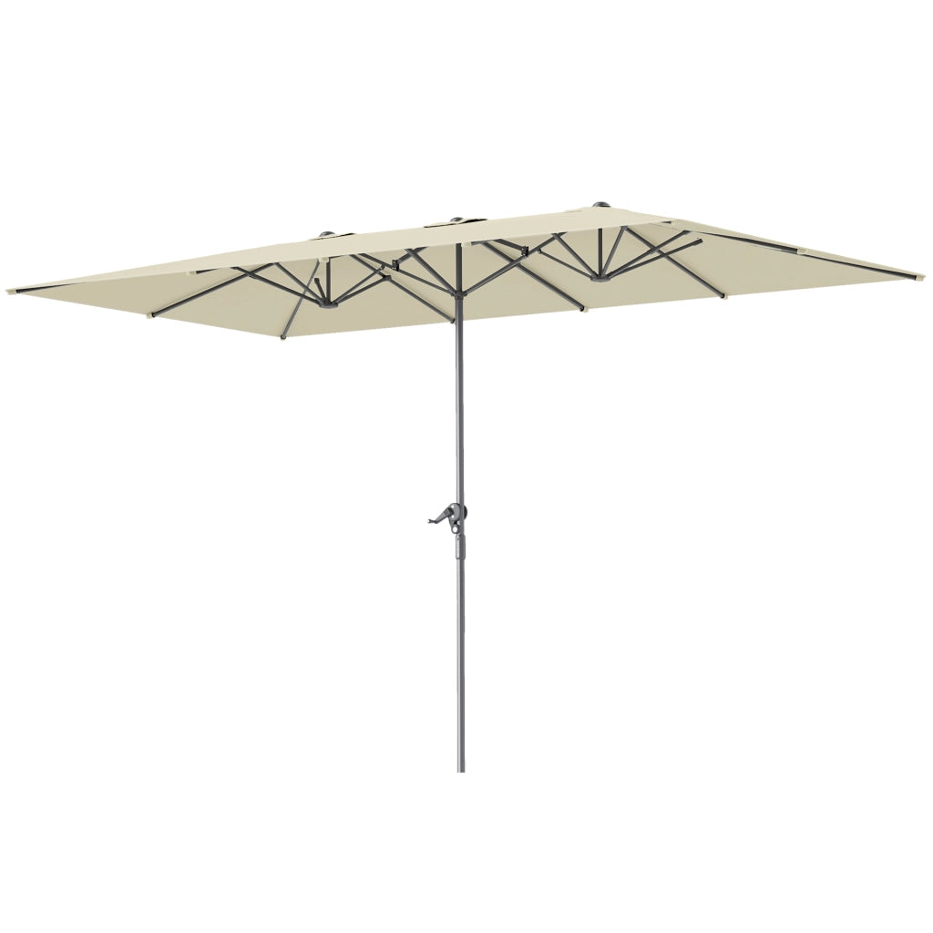 Ombrellone doppio lato ¨C Minimal ¨C crema 451x264 cm