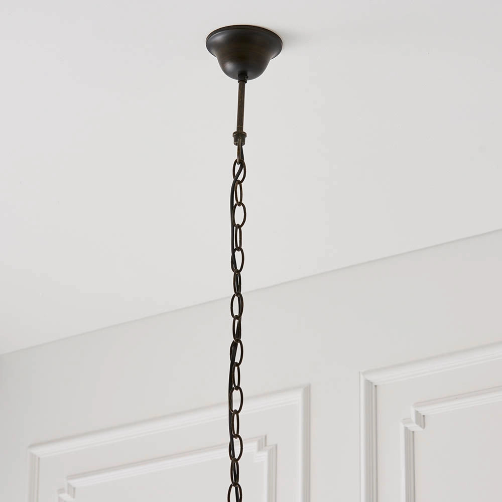 Lampada a sospensione Tiffany cono vetro Hector E27 60W