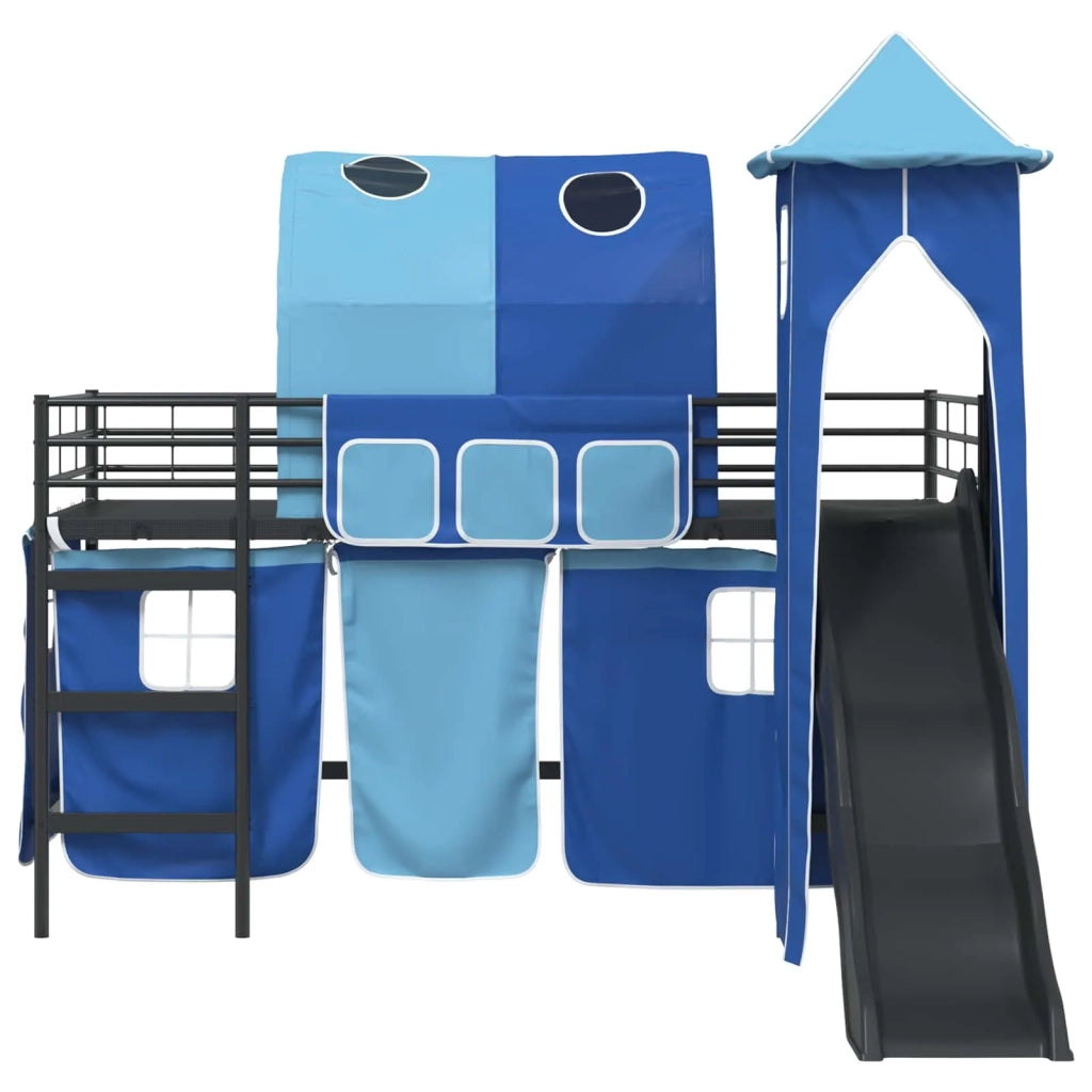 Struttura del letto loft per bambini Nero e Blu 90 x 200 cm 42020881