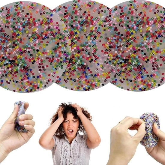3 pezzi Pads di rilievo per l'ansia Sensibilità tricologica Giocattolo di trasferimento e sostituzione Stripping rimozione unghie morsicature punte