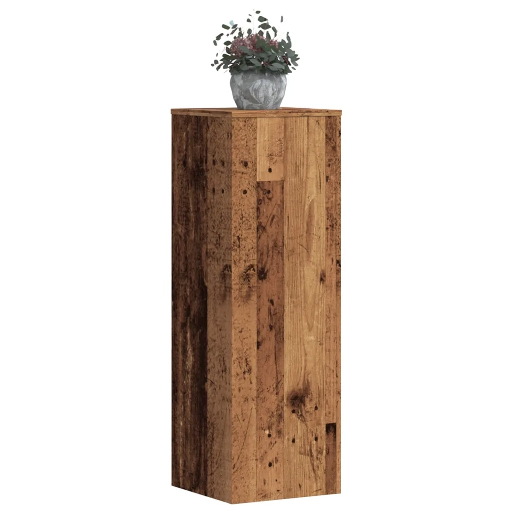 Supporti per Piante 2 pz Legno Vecchio 33x33x100 cm Multistrato 3307889