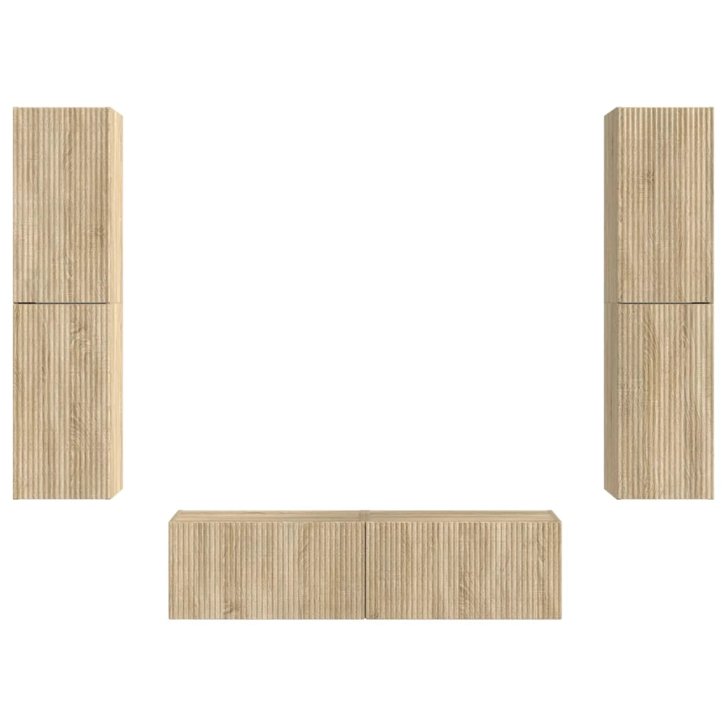 Set mobile TV 6 pcs Rovere Sonoma Legno multistrato 3409125
